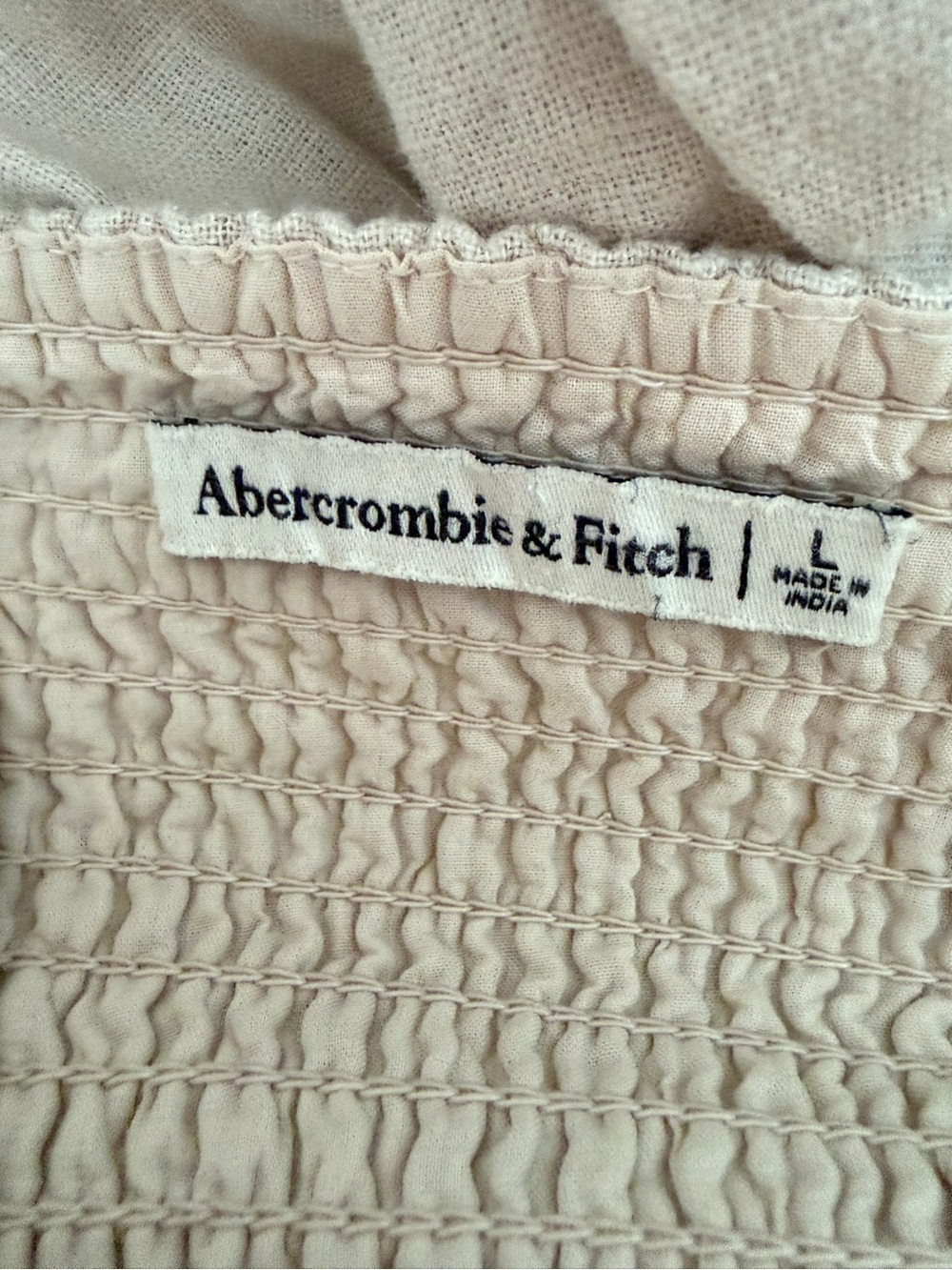 Abercrombie & Fitch Emerson Linen Blend Strapless Jumpsuit Large 8687 - Picture 9 of 11